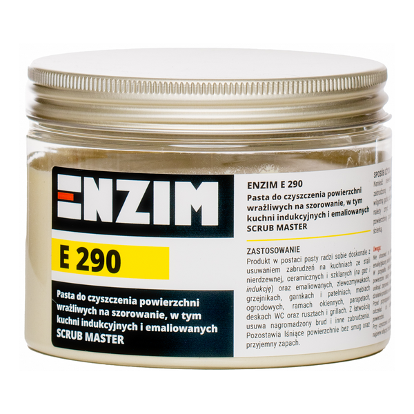 E 290 Pasta do czyszczenia powierzchni wrażliwych na szorowanie, w tym kuchni indukcyjnych i emaliowanych 500 g SCRUB MA